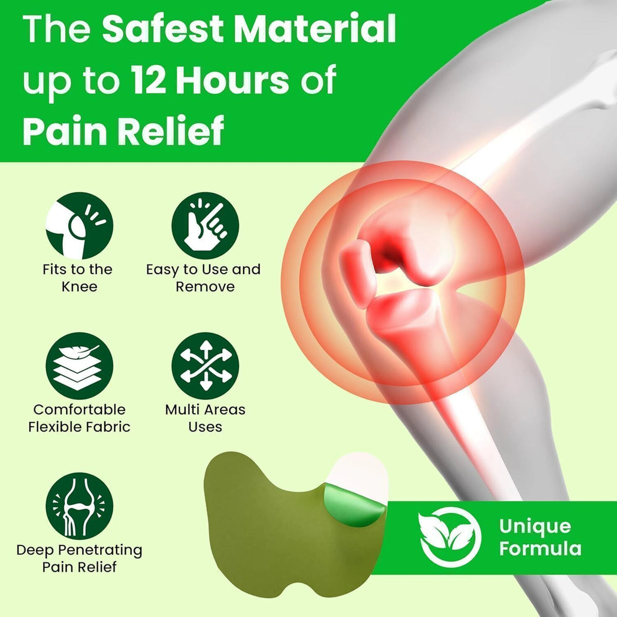 RevaCure™ Herbal Knee Pain Relief Patches Long Lasting| Limited Time Offer!